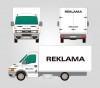  Polep nákladního auta (kamionu) ver. 1 Rozsah polepu:      polep víka motoru (většinou logem)     polep předních dveří (většinou logem)     polep boční strany (většinou logem, či sloganem)  Orientační cena reklamy na auto: od 5.500,- Kč 